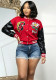 Women Autumn/Winter Embroidered Casual American Baseball Jacket