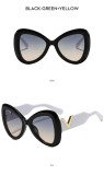 Large Frame Butterfly V-Shaped Sunglasses Sunglasses