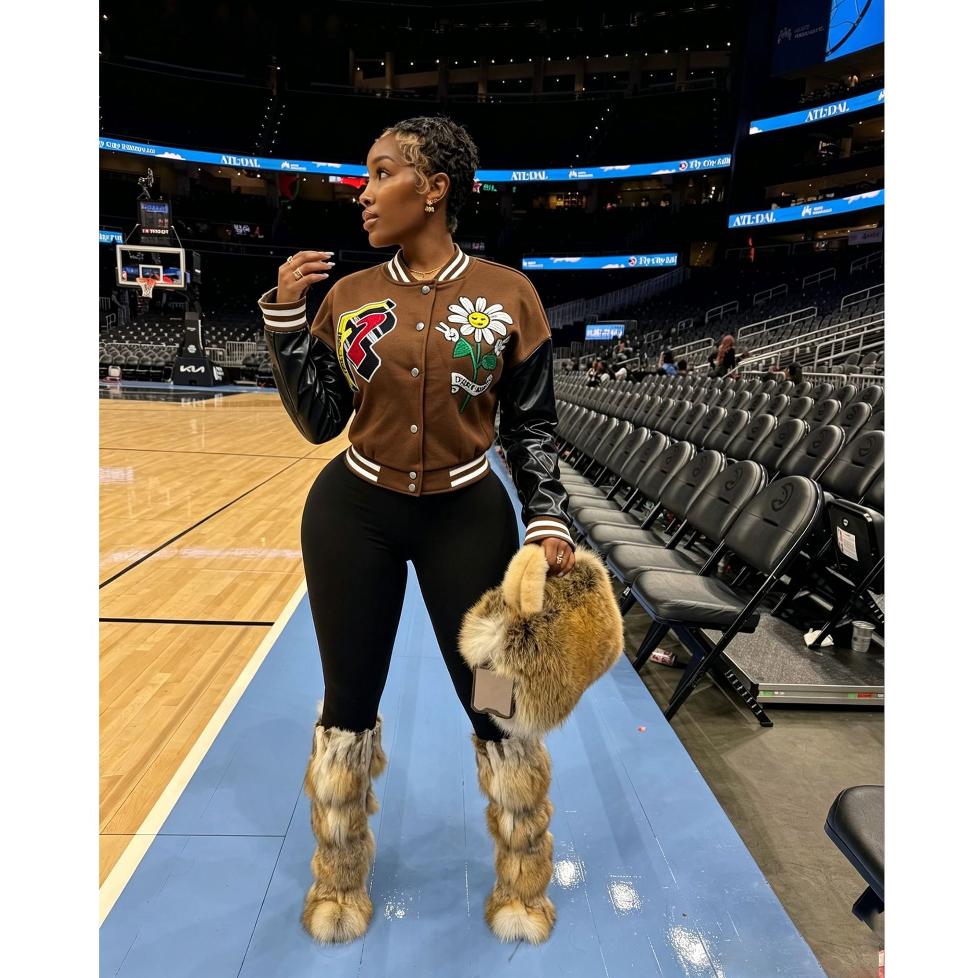 Embroidered American Baseball Jacket for Autumn/Winter Casual Wear