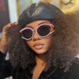 Rhinestone Cat-Eye Bling Sunglasses