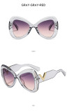 Large Frame Butterfly V-Shaped Sunglasses Sunglasses