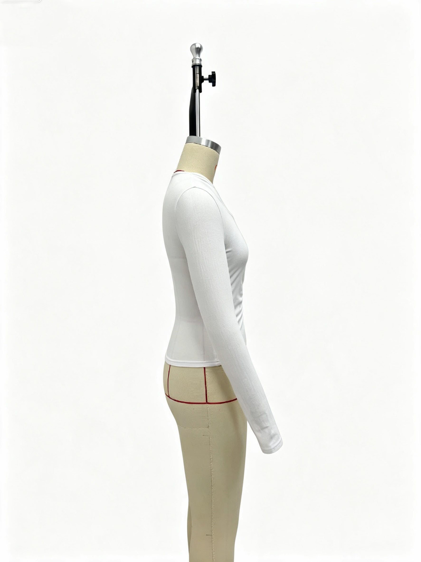 Cross-Pleated T-Shirt Top for Casual Wear