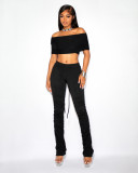 Women Casual Autumn/Winter Pleated Grunge Pant