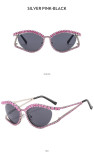 Rhinestone Cat-Eye Bling Sunglasses