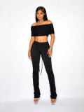Women Casual Autumn/Winter Pleated Grunge Pant