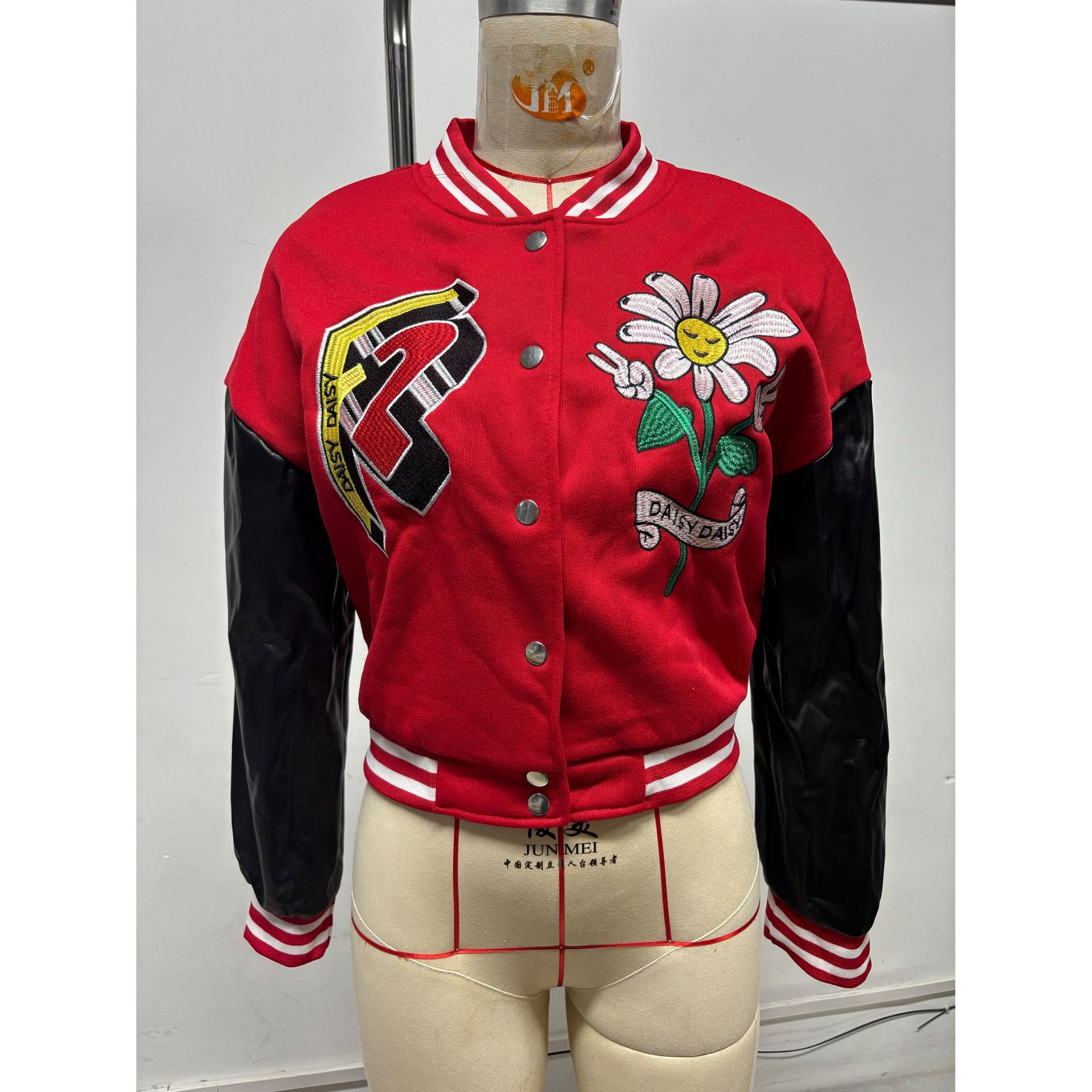 Embroidered American Baseball Jacket for Autumn/Winter Casual Wear