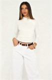 Women Cross-Pleated T-Shirt Top