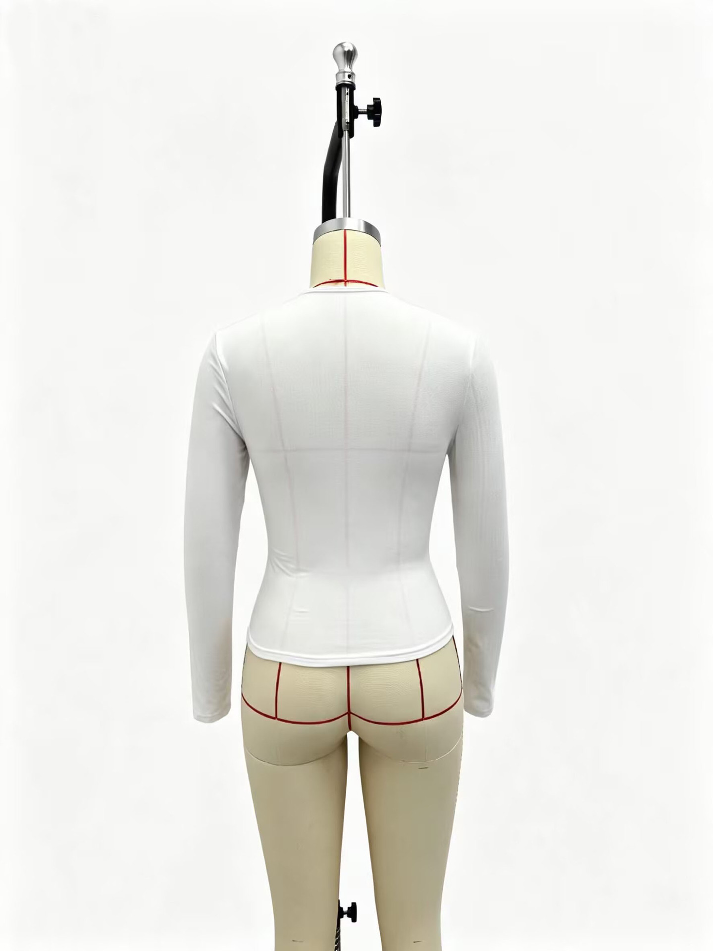 Cross-Pleated T-Shirt Top for Casual Wear