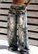 Women Chain Print Denim Pant