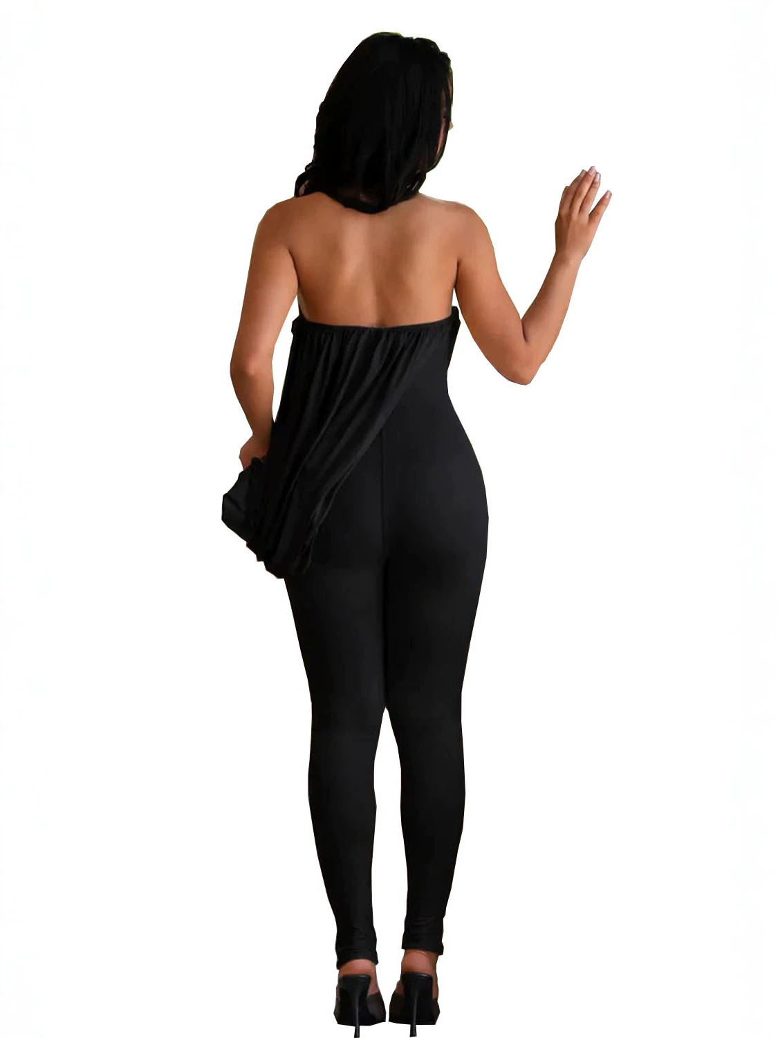 Strapless Stretchy Jumpsuit for Casual Activewear