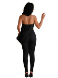 Women Strapless Stretchy Jumpsuit
