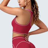 Women Tank Running Fitness Yoga Color-Blocked Bra