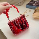 Women Chain Crossbody Rhinestone Handbag