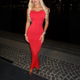 Summer Women's Sexy Chic Strap Low-Back Slim-Fit Maxi Dress