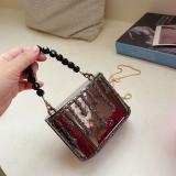 Women Chain Crossbody Rhinestone Handbag