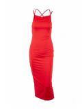Summer Women's Sexy Chic Strap Low-Back Slim-Fit Maxi Dress