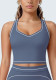 Women Tank Running Fitness Yoga Color-Blocked Bra