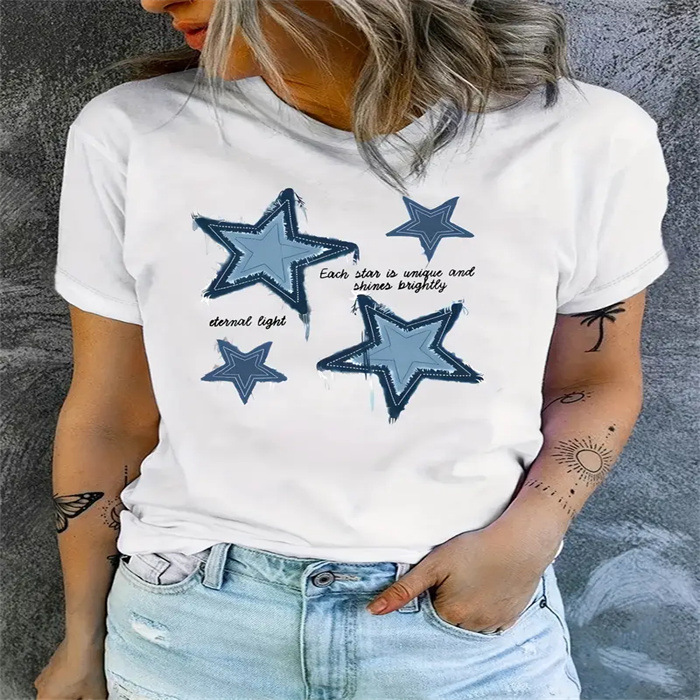 Printed Short-Sleeve T-Shirt for Summer Casual Wear