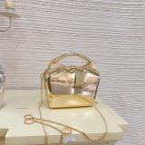Women Evening Bag Glossy Solid Handbag Small Bag