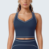 Women Tank Running Fitness Yoga Color-Blocked Bra