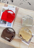 Women Evening Bag Glossy Solid Handbag Small Bag