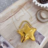 Women Star Bag Metallic Clutch Crossbody Bag