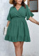 Plus Size Women Short-Sleeve Solid Dress