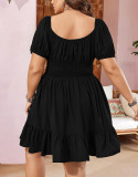 Plus Size Women Bubble Dress