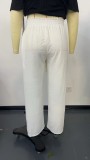 Plus Size Women Wide-Leg Tie-Waist Pant