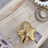 Women Star Bag Metallic Clutch Crossbody Bag