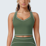 Women Tank Running Fitness Yoga Color-Blocked Bra