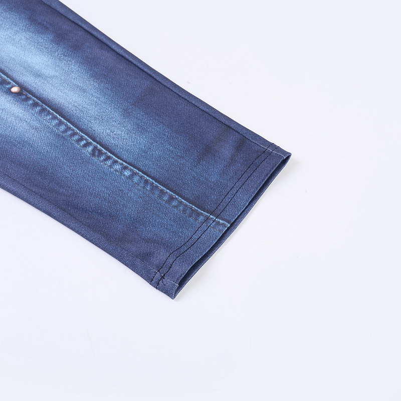 Stretchy Denim Capri Pants for Summer Casual Wear