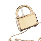 Women Cocktail Solid Glossy Square Handbag