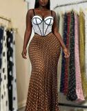 Women Casual Camisole Top and Skirt Two-Piece Set