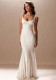 Women sexy lace-detail backless lace-up bodycon fishtail dress