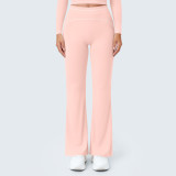 Women's High-Waisted Color Block Loose Casual Wide-Leg Outdoor Running & Fitness Yoga Pants
