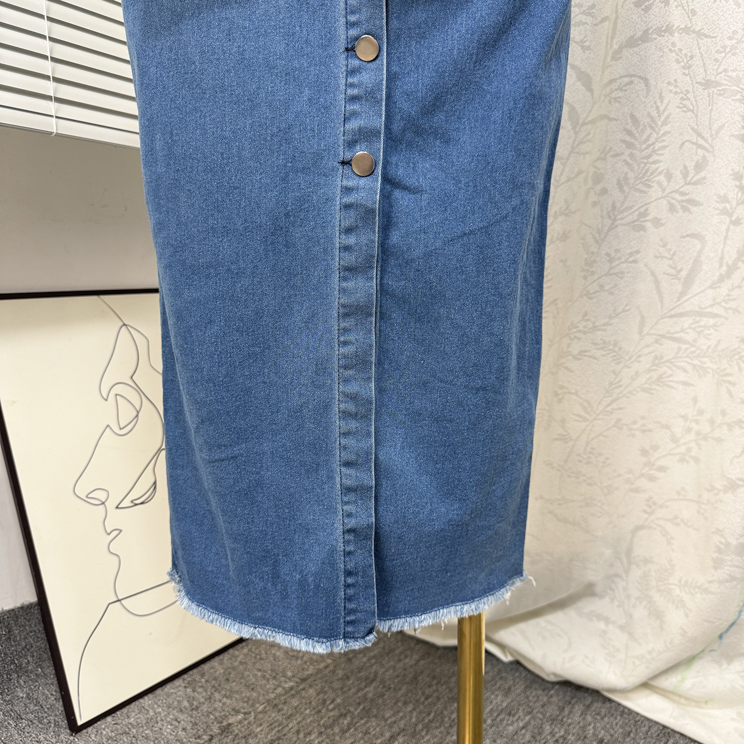 Strapless Pocket Bodycon Denim Dress for Summer Casual