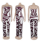 Women Sexy Print Two Piece Set