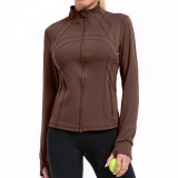 Women's Fashionable Slim-Fit Professional Long Sleeve Pilates & Fitness Yoga Jacket