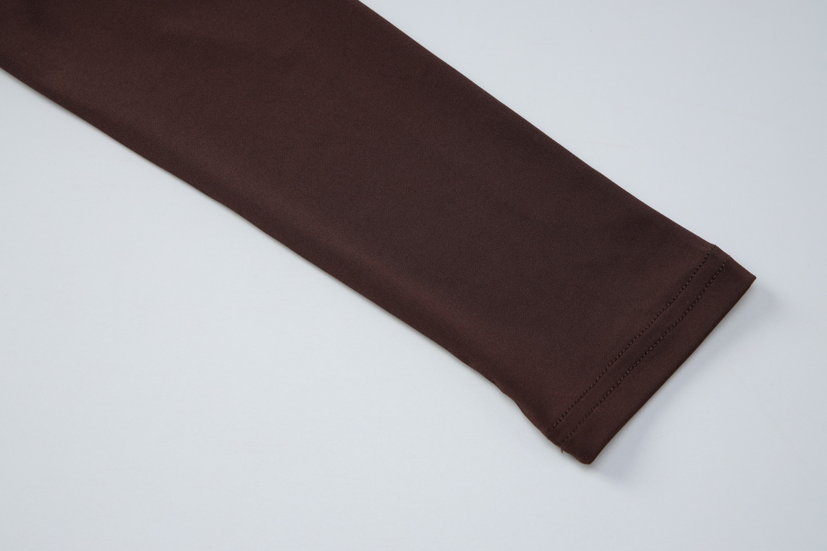 U-Neck Dress for Autumn Casual Wear