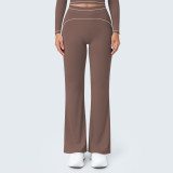 Women's High-Waisted Color Block Loose Casual Wide-Leg Outdoor Running & Fitness Yoga Pants