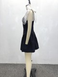 Women Sexy Mesh Patchwork Strapless African Dress