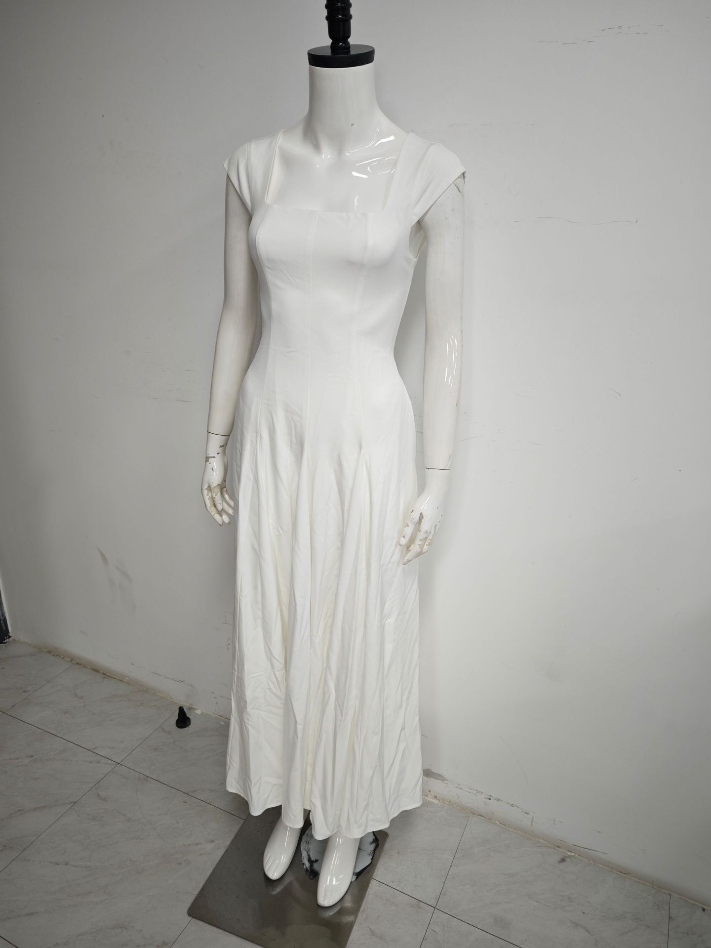 Backless Lace-Up Maxi Strap Dress for Evening Wear