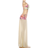Women Summer Patchwork Sleeveless Backless Dress