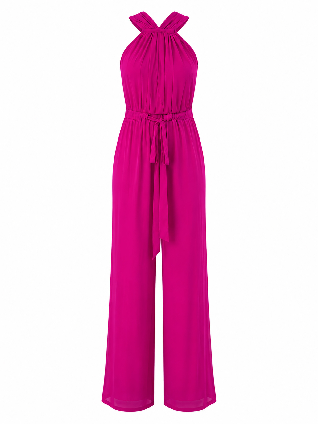 Sleeveless Halter Neck Jumpsuit for Summer Holidays
