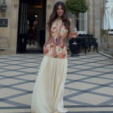 Women Summer Patchwork Sleeveless Backless Dress