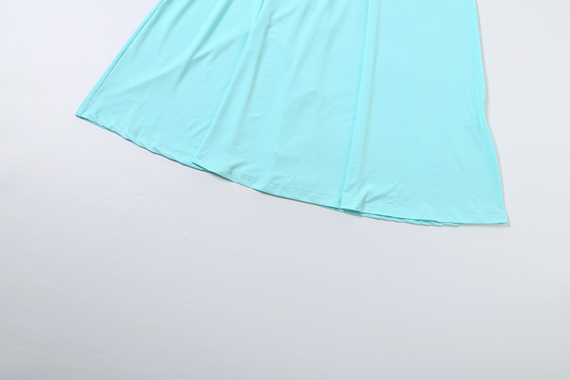 V-Neck Ruched Patchwork Dress for Summer Parties