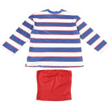 Women Summer Striped Printed Strapless Color Block Tops