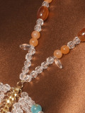 Women Multi‑Color Beaded Body Chain Sexy Bra Beaded Vest Top