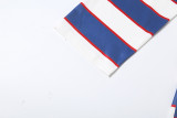 Women Summer Striped Printed Strapless Color Block Tops